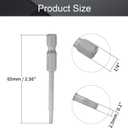 2 x Utoolmart H2.5 Magnetic Hex Head Screwdriver Bits, 1/4 Inch Hex Shank 65mm Length S2 Power Tools 10Pcs