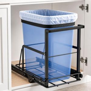 Under Sink Trash Can Pull-Out Trash Can Cabinet, for 30-50 Qt 7-13 Gallon