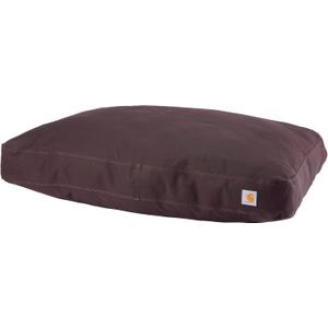 Carhartt Durable Canvas Pet Bed, Water Resistant Firm Duck Dog Bed, Deep Wine, Medium