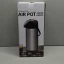 Coffee Carafe for Keeping Hot - Gezoss 102OZ / 3L Airpot Coffee Dispenser with Pump - Large Coffee Thermos for Hot Drinks Tea Liquid - Insulated Stainless Steel Hot Water Beverage Urn for Parties