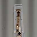 CTYBB Bling Diamond Band Compatible with Apple Watch Bands for Women 40mm 41mm 38mm 42mm Series 11 10 9 8 7 6 5 4 SE 3 2 1, Sparkle Metal Bracelet Wristband, Cute Lucky Clover Dressy iWatch Band, Rose Gold/Black