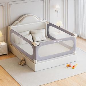Bed Rails for Toddlers Queen Size Bed, 3 Piece Baby Bed Rail Guard, Large