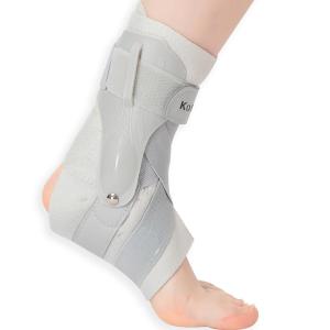 KobePro Ankle Brace with Side Stabilizers - Adjustable Ankle Support Sprained Ankle Brace for Ankle Sprained, Achilles Tendon, Plantar Fasciitis, Injury Recovery, Ankles Support for Running, Basketball, Football (Gray, Medium)