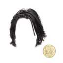 Karc Black Wig with Coin Movie Cosplay Costume Short Hair Mens Accessories Wigs Halloween Costume Fancy Dress Merchandise