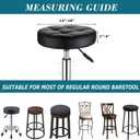 HFCNMY Stool Covers Round,4 Pack Stretch Round Bar Stool Covers Washable Bar Stool Seat Covers Stool Cushion Slipcover Elastic Bar Chair Covers for 13-18 Inch Chair (Beige)