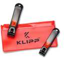 Nail Clipper Set for Men and Women, KLIPP Arched Zinc Alloy Nail Clippers with Built in Fingernail Files on Non-Slip Levers Trim and Shape Finger and Toe Nails with Travel Nail Care Kit