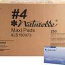 Naturelle #4 Maxi Pads, Unscented, 250/Carton