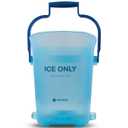 San Jamar Plastic Light Duty Ice Tote, 6 Gallons, Blue