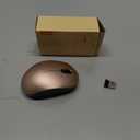 Seenda Wireless Mouse, 2.4G Noiseless Mouse with USB Receiver Portable Computer Mice for PC, Tablet, Laptop, Notebook - Rose Gold&Black