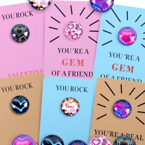 24 Pack Valentines Day Gifts for Kids,3D Valentines Cards for Kids Classroom Class School Boys Girls Exchange Party Favors