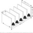 Furinno Hermite File Holder Desk Organizers and Accessories, Black Espresso, 5 vertical file