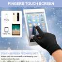 JaGely 12 Pieces Kids Winter Hat Glove Scarf Sets Thick Fleece Knitted Beanie Touchscreen Warmer Gaiter for Boys and Girls (Black)