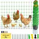 Poultry Netting Electric Fence, 41.5" H x 164' L, Portable Livestock Nets Mesh for Chickens, Ducks, Geese, Turkey, Electric Fencing for Backyards, Homesteaders, Farms, Ranches, Gardens