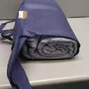 2025 Premium Upgraded Non-Vacuum Bed Quilt All Seasons 100% Cotton Filled Comforter - Reversible Lightweight Soft Breathable Fluffy (Grey Blue, Full/Queen)