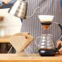 2 x Acrylic Cone Coffee Filter Holder,2 PCS Stand Coffee e Filters Storage Coffee Paper Storage Container for Paper Coffee e Filters Size #01 and #02