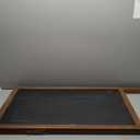 A Frame Chalkboard Sign, 40"x20" Extra Large Sidewalk Chalk Board, Wooden Standing ChalkBoards Set with Markers, Double-Sided Magnetic Blackboard for Cafs, Weddings, Party Guide, Brown