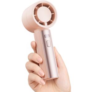 Gaiatop Small Handheld Personal Fan, Powerful High Speed Turbo Cooling, 4000mAh USB Rechargeable Battery Powered Mini Portable Fan for Travel, Outdoor Essentials, Summer Gifts for Women Girls, Pink