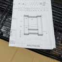 PUNION Heavy Duty L Shaped Clothes Rack with 7 Shelves, Sturdy Metal Wardrobe Closet Rack for Hanging Clothes, 56" L x 14" W x 71" H, Max Load 520lbs, Black