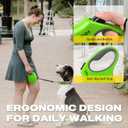 Fida Retractable Dog Leash, 16ft Heavy Duty Pet Walking Leash for Large Dog up to 110 lbs, Tangle Free. One-Hand Brake (Large, Green)