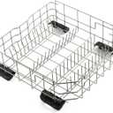 Allstare WD28X26099 WD28X34744 Dishwasher Lower Rack Replacement Parts for GE Dishwasher Parts GDF510PSR3SS GDF510PSM0SS GDF535PSR0SS Lower Dishrack Assembly GE Dishwasher Bottom Rack 1 Pack, 21.6" x 20.7" x 8" WD28X26099