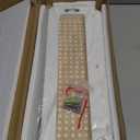 Rattan Wall Shelf 16inch Set of 2, Handmade White Floating Shelves Boho Wall Decor, Rustic Wood Cute Wall Mounted Storage Shelves for Living Room Nursery Bedroom