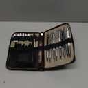 Nicpro 38PCS Art Mechanical Pencils Set in Leather Case, 3 PCS Metal Drafting Pencil 0.5, 0.7, 0.9 mm & 5 PCS 2mm Lead Holder (6B 4B 2B HB 2H 4H Colors) For Sketching Drawing With 20 Tube Lead Refills