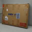 ANDY STAR Arched Mirror, 22 x 30 Inch Gold Wall Mirror in Stainless Steel Metal Frame, Arch Top Rounded Corner 1 Inch Deep Set Design Wall Mount Hangs Vertical