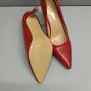 VenusCelia Women's Rokoko Pump Stiletto Heel Shoe (7.5 M US,Red-PU)