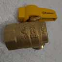 3/4 Inch FIP x 5/8 Inch OD Angle Gas Ball Valve with 1/4-Turn Handle, Brass Plumbing Fitting, 60029