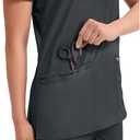 Cherokee Medical Women's Scrub Top V-Neck Modern Classic Fit with 3 Pockets, Ultra Soft and 2-Way Stretch Fabric - WW620 (M)