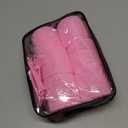 4 Sizes Self-Grip Hair Rollers Set for Long, Short Hair and Bangs - 50 Pcs with Clips (25mm, 36mm, 48mm, 60mm), Pink