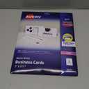 Avery Printable Business Cards with Sure Feed Technology, 2" x 3.5", White, 250 Blank Cards for Laser Printers (05371)