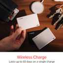 Verbatim My Finder Wallet Tracker  Thin, Rechargeable Bluetooth Card Locator for Wallets, Luggage Tags and More, Compatible with Apple Find My (iOS Only), 2-Pack, Black and Silver