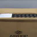 AIRHOP 0.56in Thick 48 Sq Ft Exercise Equipment Mats, 12 Tiles Upgraded Rubber Top with High Density EVA Foam, Large Interlocking Puzzle Gym Flooring for Home Gym, Heavy Weight Workout, Black