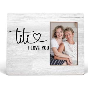 Lacama Aunt Gifts Titi Picture Photo Frame 4x6 Mothers Day Gifts, Birthday Gift for Aunts From Niece Nephew, Best Auntie Gift ideas for Birthday Mothers Day