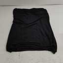 Kachanaa Stretch Jersey Turban Head Wraps Long Solid Color African Shawl Hair Scarfs Lightweight Breathable Head Bands Ties for Black Women(Black)