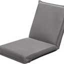 Giantex Floor Chair with Back Support, 6 Adjustable Position, Gaming Chair Floor, Padded Sleeper Bed for Video Gaming Meditation Reading Watching TV, Grey