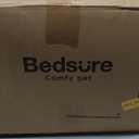 Bedsure SupportMax Calming Dog Beds Large Sized Dog - 36in Donut Washable Large Pet Bed,Anti-Slip Removable Cover,420GSM Round Anti-Anxiety Fluffy Plush Faux Fur Bed, Fits up to 80 lbs Pets