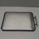 SNOWCLAD Stainless Steel Cutting Board,Double Sided Steel Bread Boards for kitchen,Stainless Steel/Wheat straw pp Large Board for meat,non toxic Chopping,16 * 11 Inch,Dishwasher Safe