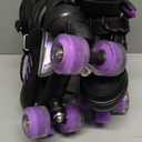 Kids Roller Skates for Boys Adjustable Roller Skates for Men Women Girls with 8 Wheels Lighting for Indoor Outdoor Quad Skates, Size M 35-38