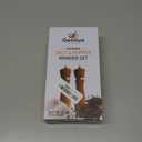 Gennua Kitchen Wooden Salt and Pepper Grinder Set: Refillable Salt & Pepper Mills Adjust for Customized Coarseness, Crafted of Solid Acacia Wood with Ceramic/Stainless Steel Core, 8 Inches Each