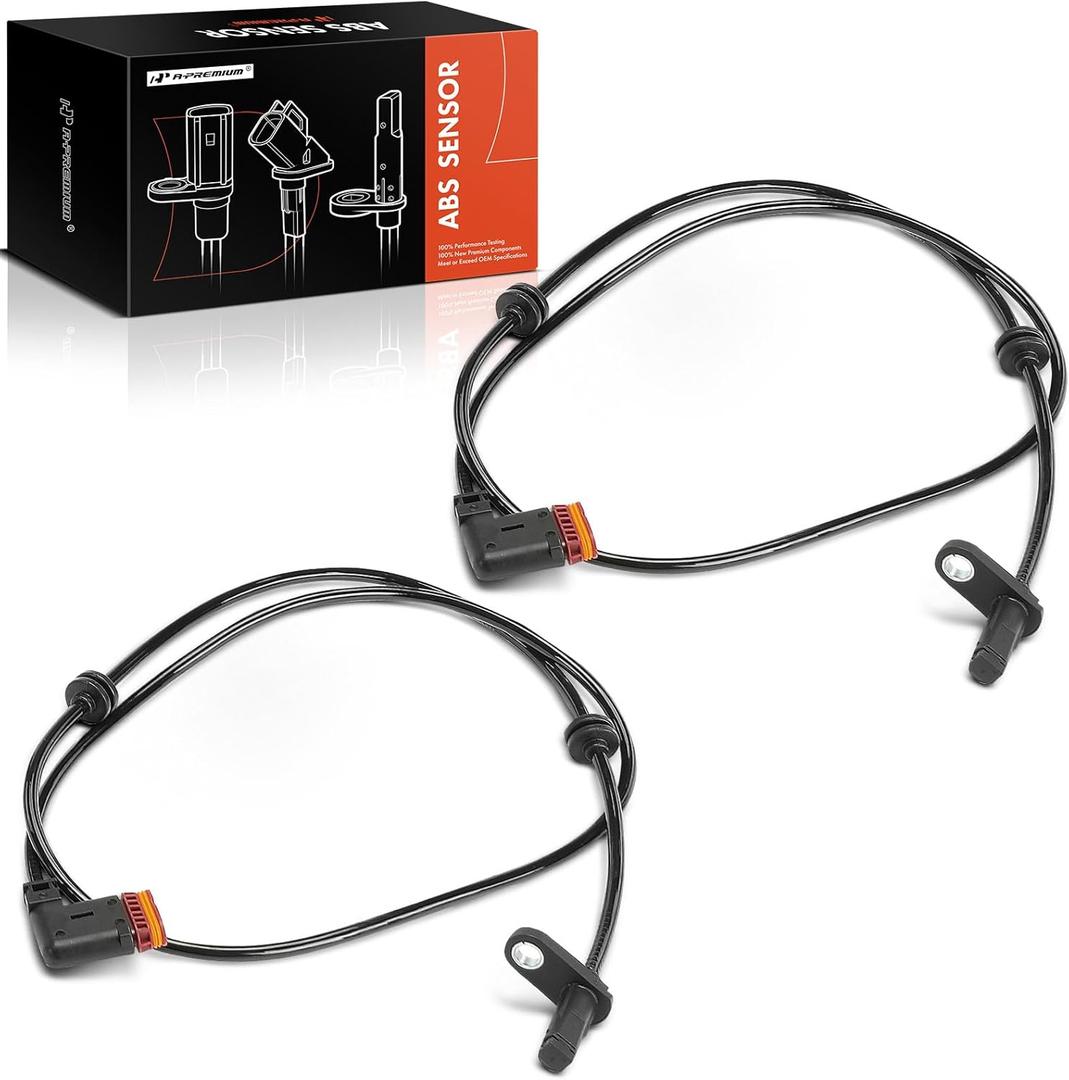 A-Premium ABS Wheel Speed Sensor Compatible with Mercedes-Benz Models - E350 2014, E400 2015-2016, E550 2014-2016 - Rear Driver and Passenger Side, 2-PC Set, Replace# 2079057801
