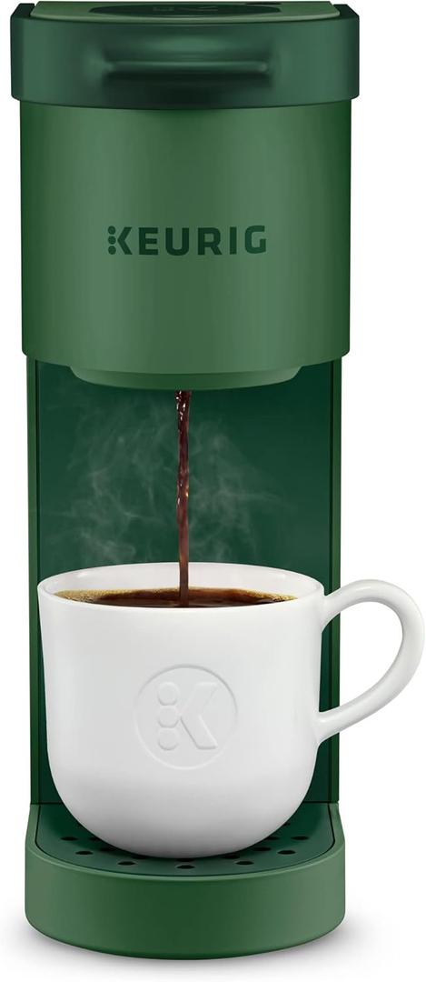 Keurig K-Mini Single Serve K-Cup Pod Coffee Maker, 6 to 12oz Brew size, with Cord Storage, Perfect for Small Spaces, Evergreen (Evergreen)