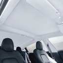 TOPABYTE Roof Sunshade for Tesla Model 3 Highland 2026-2024 Glass Sunroof Shade Window Insulation UV & Heat Protection Double-Layer Sun Shade, Beige
