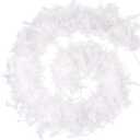 80g White Feather Boas 2 Yards Turkey Chandelle Feathers Boa for DIY Craft Wedding Party Dancing Halloween Christmas Home Costume Decoration