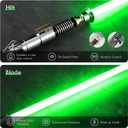 CUSTOM SABER Sensitive Smooth Swing Xenopixel 3.0 Light Saber with 34 Set Sound Fonts, Motion Control Light Saber, Rechargeable, Infinite Color Changing Luke V2 Toy Tool, Medium