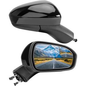 Right Passenger Side Rear View Mirror Replacement for Ford Fusion 2016 2017 2018 2019 2020 2021 2022- Rearview Mirrors with 3Pins, Electric Adjustment, black
