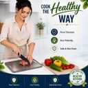 Titanium Cutting Board for Kitchen, 18" x 12" Double-Sided Chopping Board, 18"L x 0.6"W