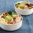 Nordic Ware Soup or Salad Bowl, Set of 2, White, Microwave Safe Polypropylene