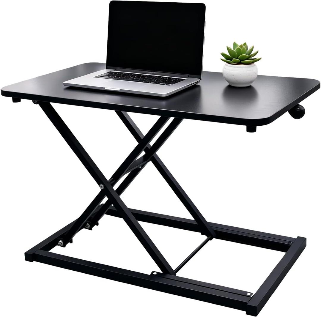 23.6 Inch Standing Desk Converter Adjustable Height, 23.6" x 13.4" x 15.75"